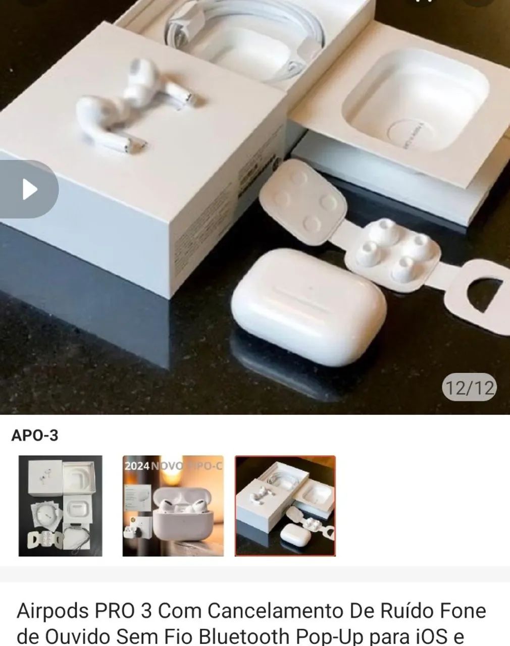 Air 3 pro (compatível com Android e ios) - Foto 5