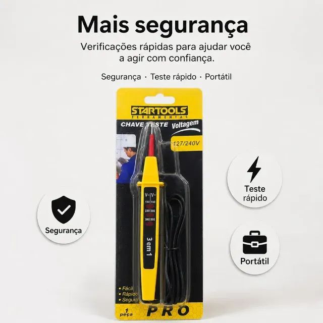 CHAVE DE TESTE DUAS PONTAS STARTOOLS(OBS) PRODUTO NOVO NA CAIXA LACRADO - Foto 3
