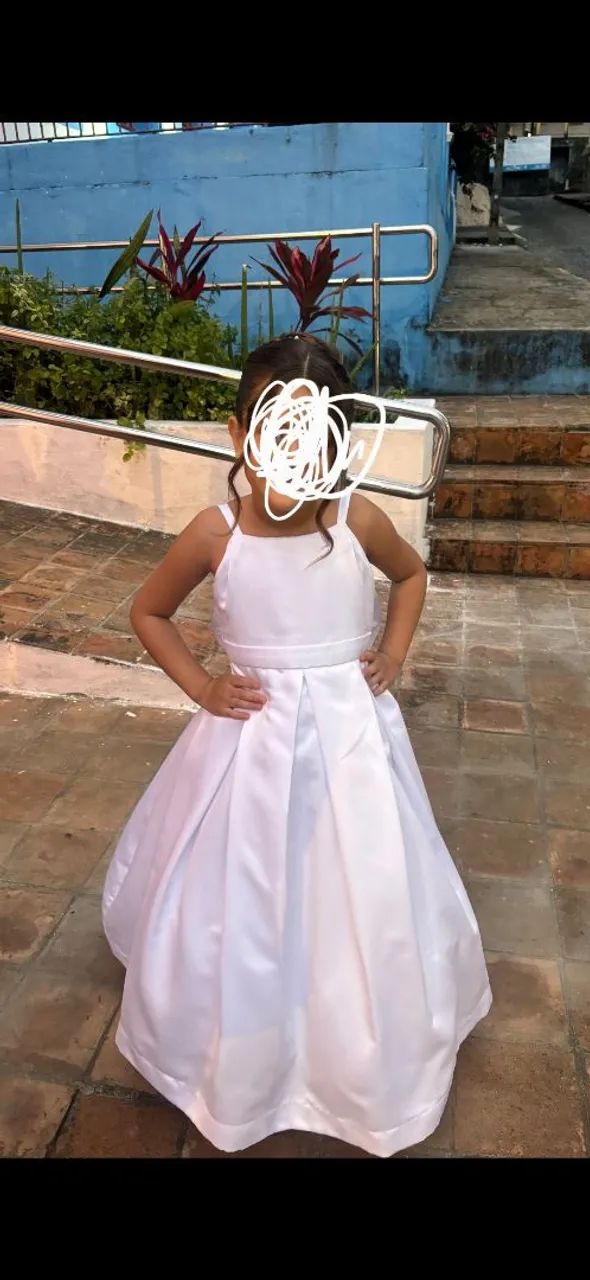 Vestido branco infantil - Foto 2
