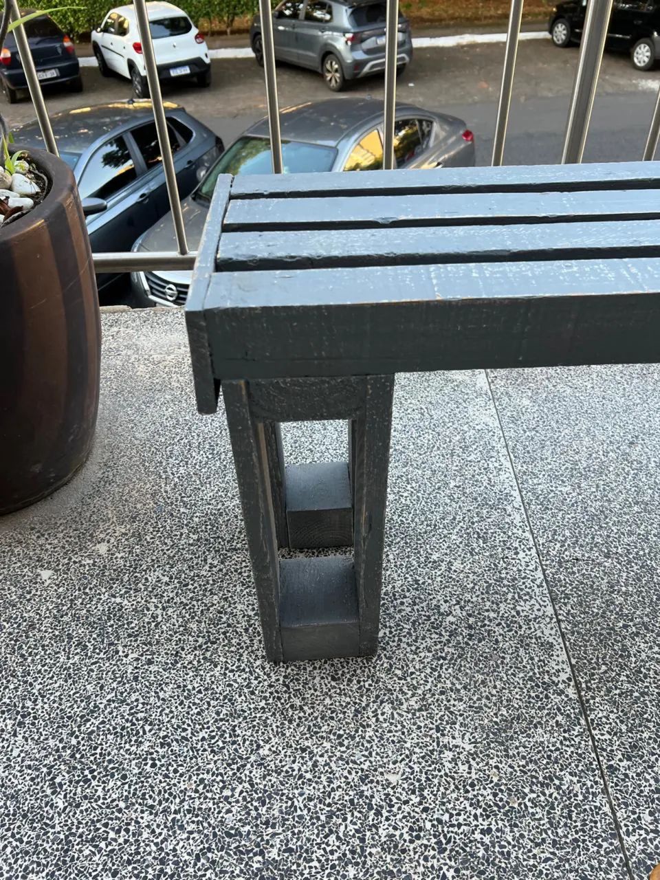 Conjunto banco de jardim de madeira  - Foto 4