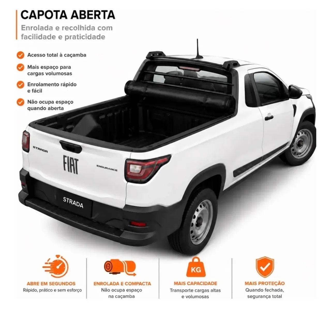 Capota lona marítima Pick up strada 2025 - Foto 3