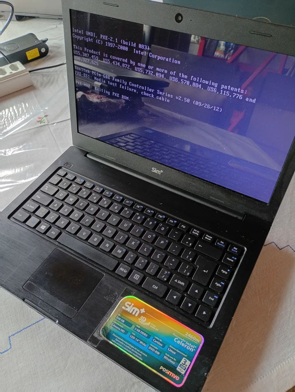 Lote 5 notebook todos com placa e tela - Foto 3