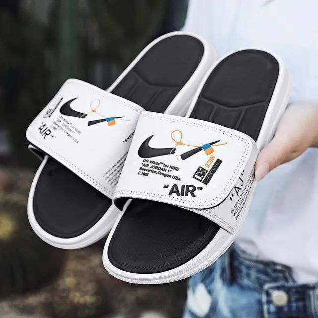 Chinelo Slide Papete Nike Jordan Off White - Foto 3