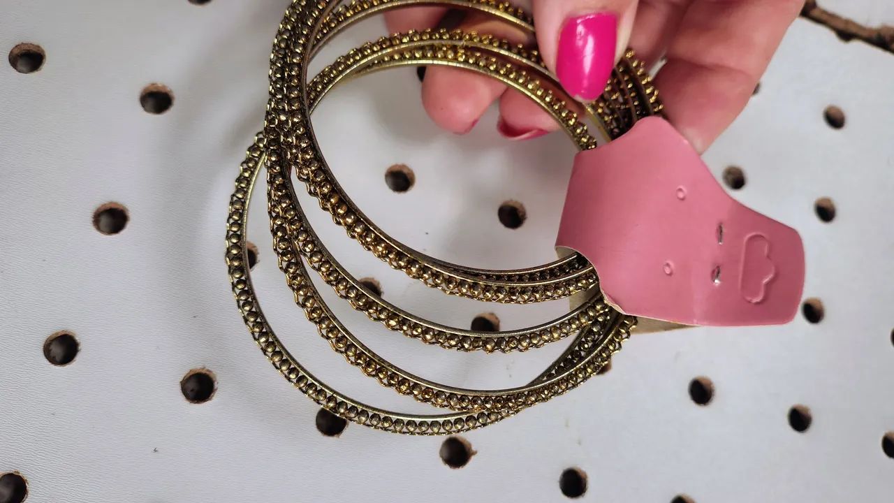 Kit de maxi brincos e pulseira Boho Karina Silveira - Foto 4