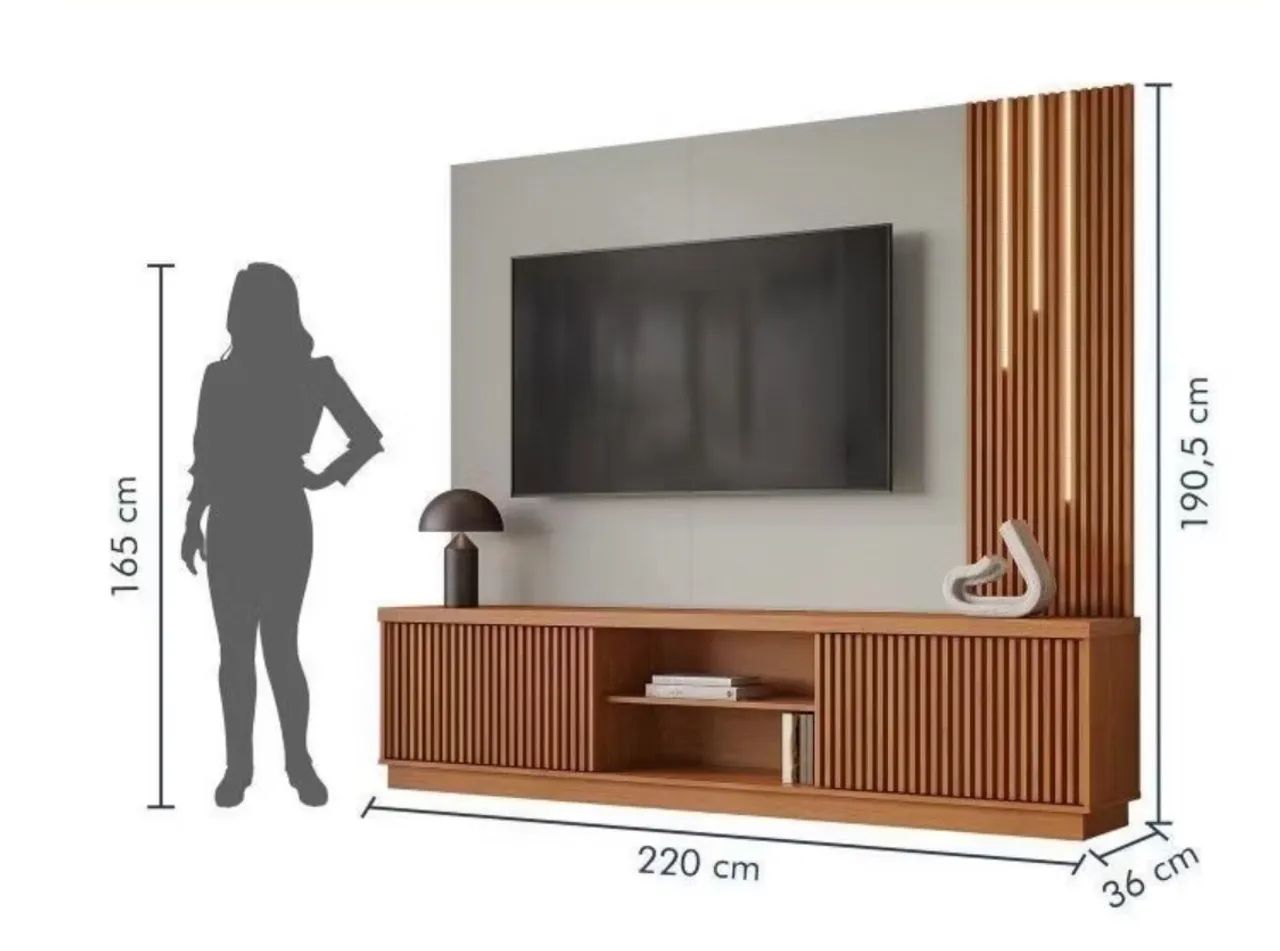 Painel com rack  - Foto 2