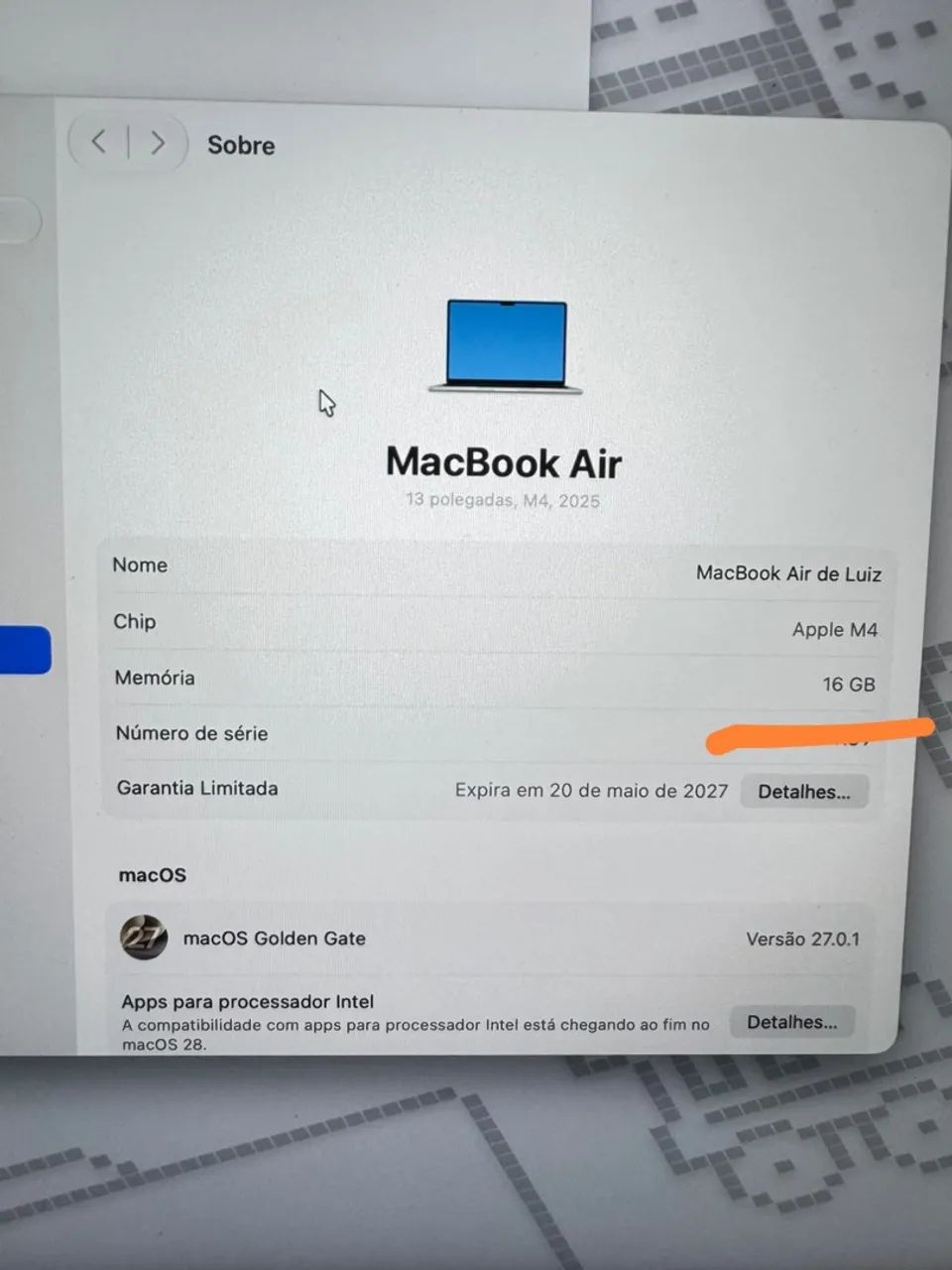 Macbook air M4 na garantia  - Foto 2
