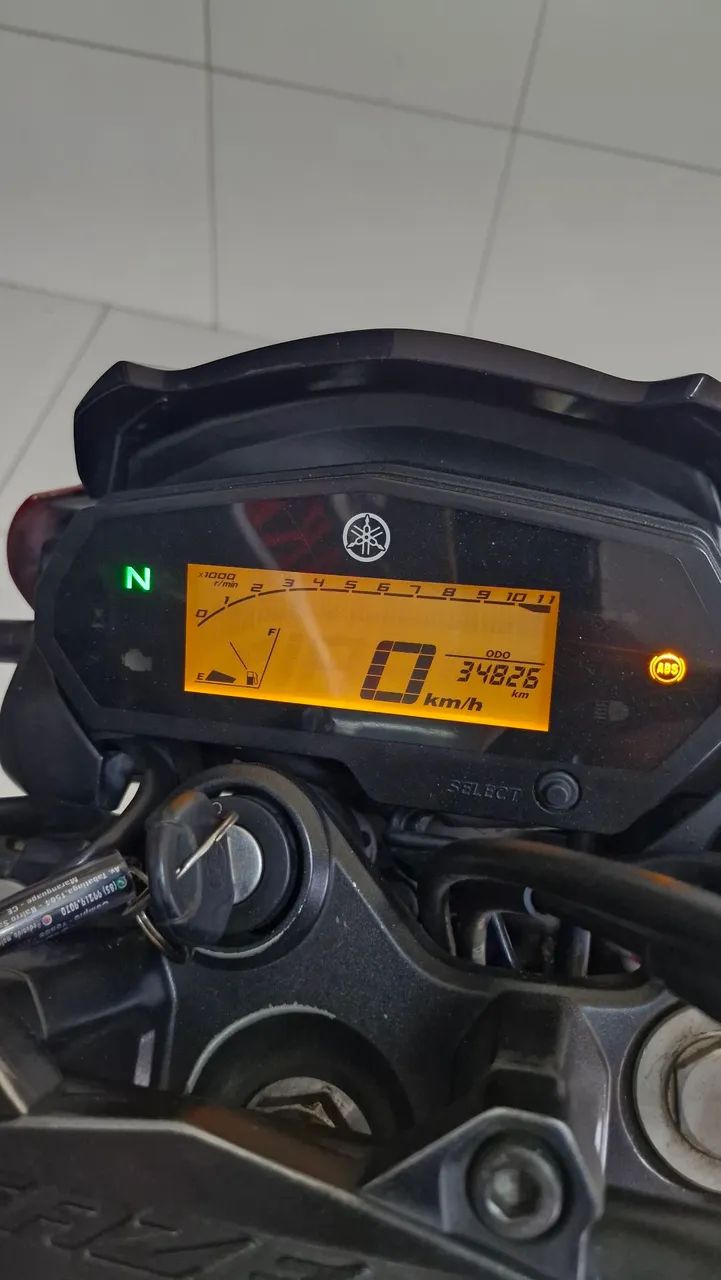 Fazer 250 com ABS único dono / manual e chave reserva - Foto 4