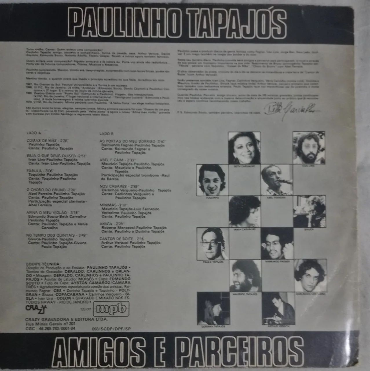 LP Paulinho Tapajós Amigos & Parceiros  - Foto 2