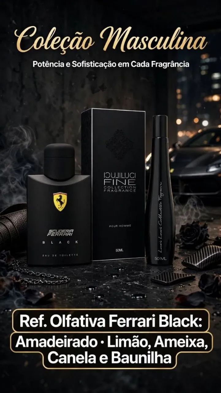 Perfume Importado Ferrari Black Luci Luci