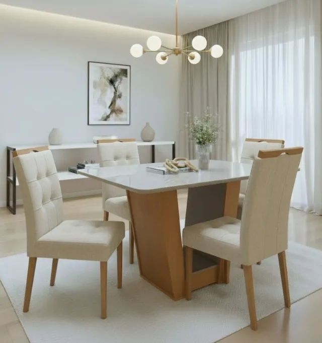 Mesa Apogeu 1,20m com 4 Cadeiras   Novo!!  Pronta Entrega!!