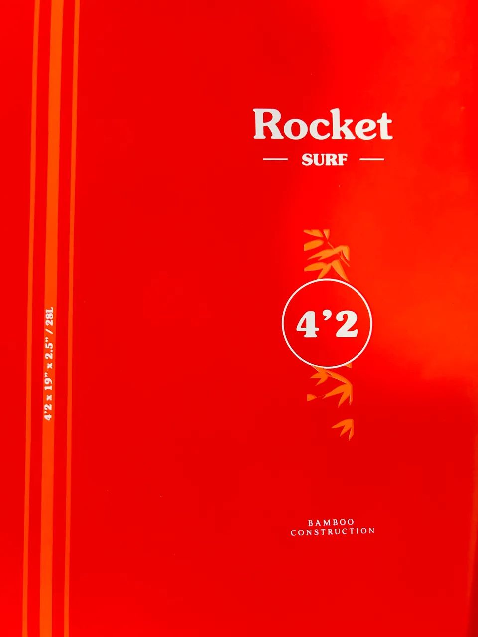 Prancha F-one Rocket Surf 4.2 polegadas e 28 litros - zerada com capa
