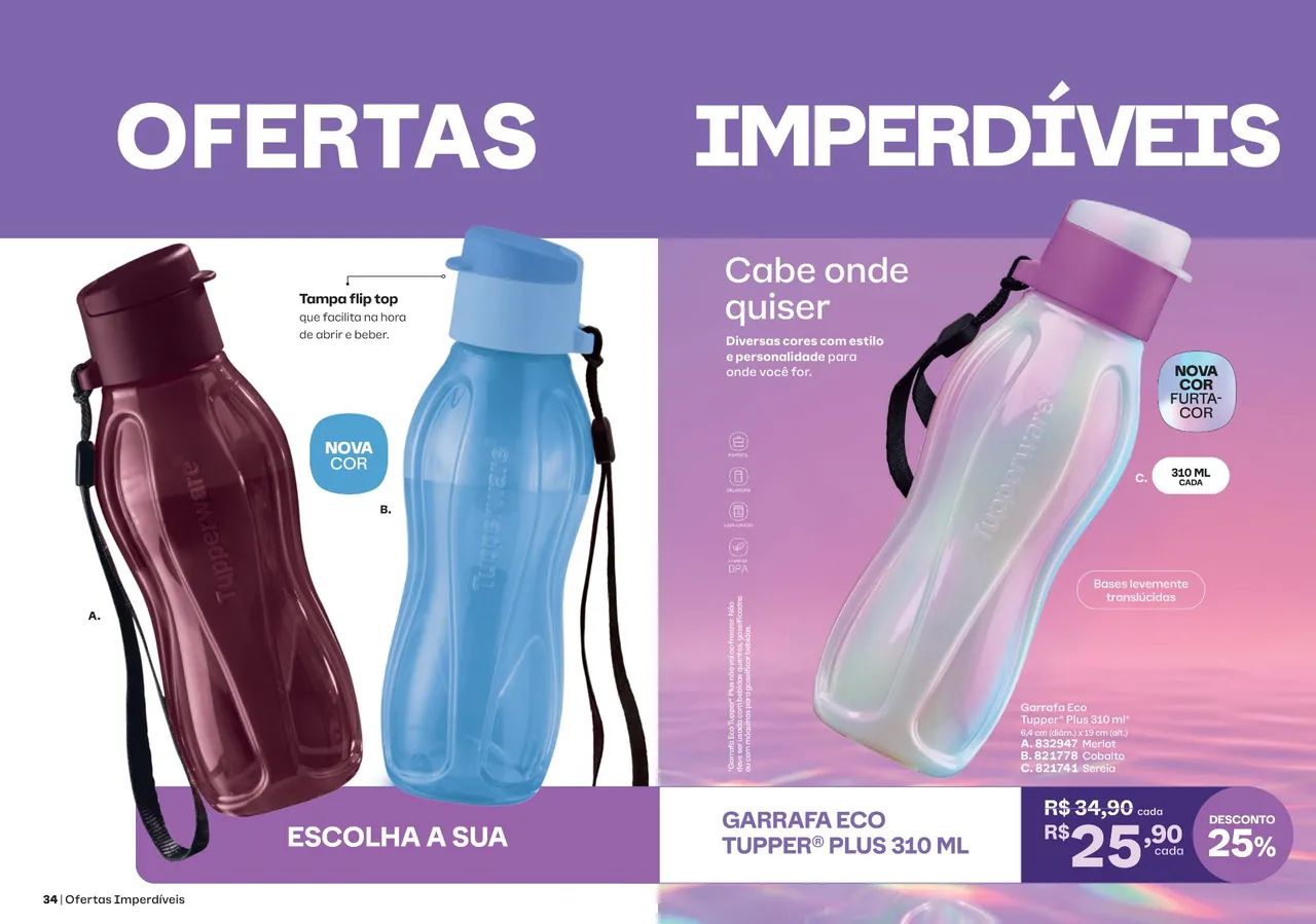 Tupperware garrafa eco Tupper 