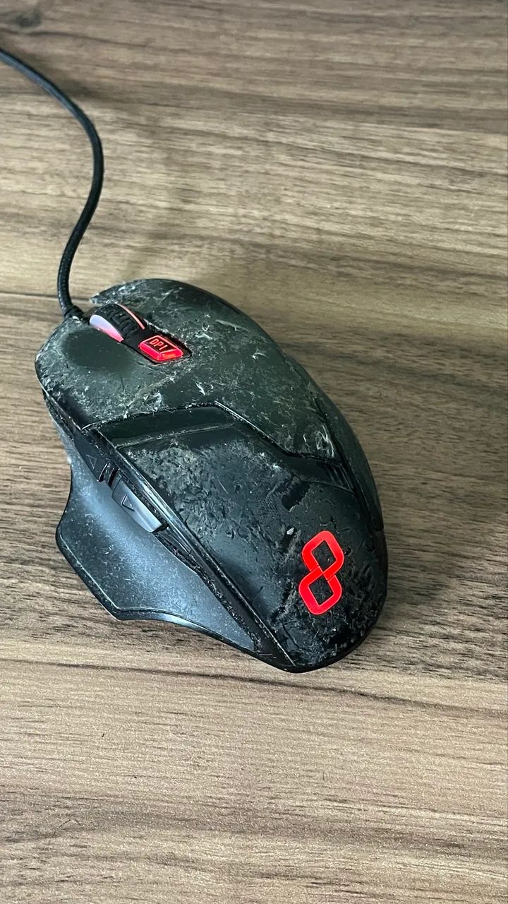 Mouse Gamer Goldentec GT Spectre Com LED usado - Foto 5
