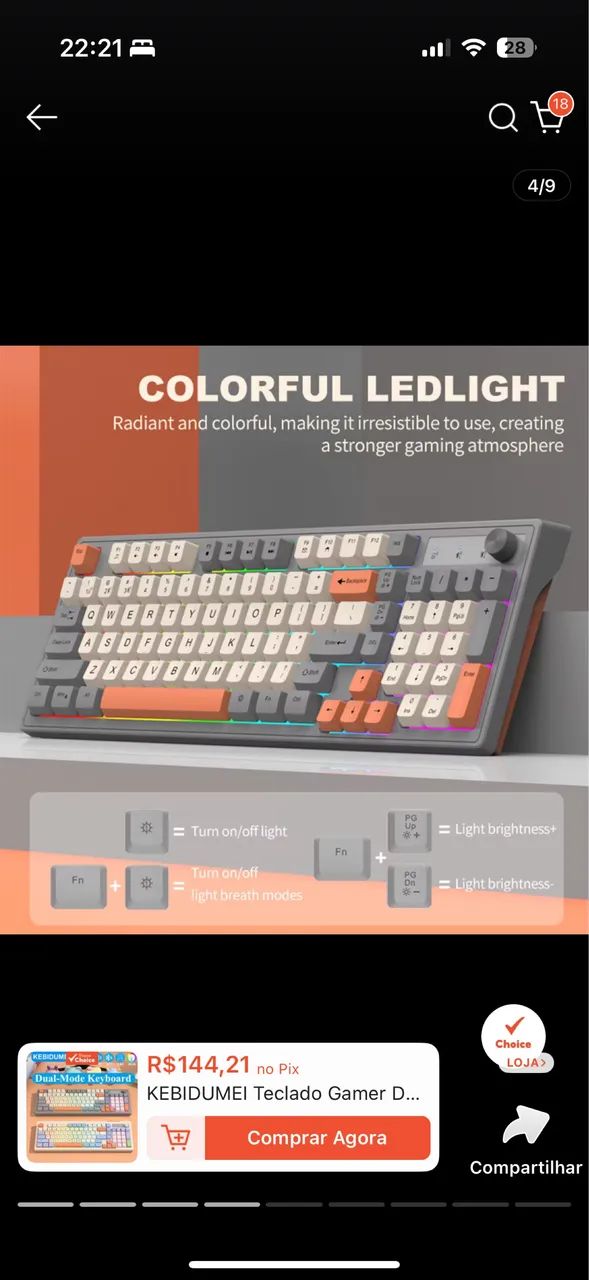 Teclado e mouse Bluetooth  - Foto 4