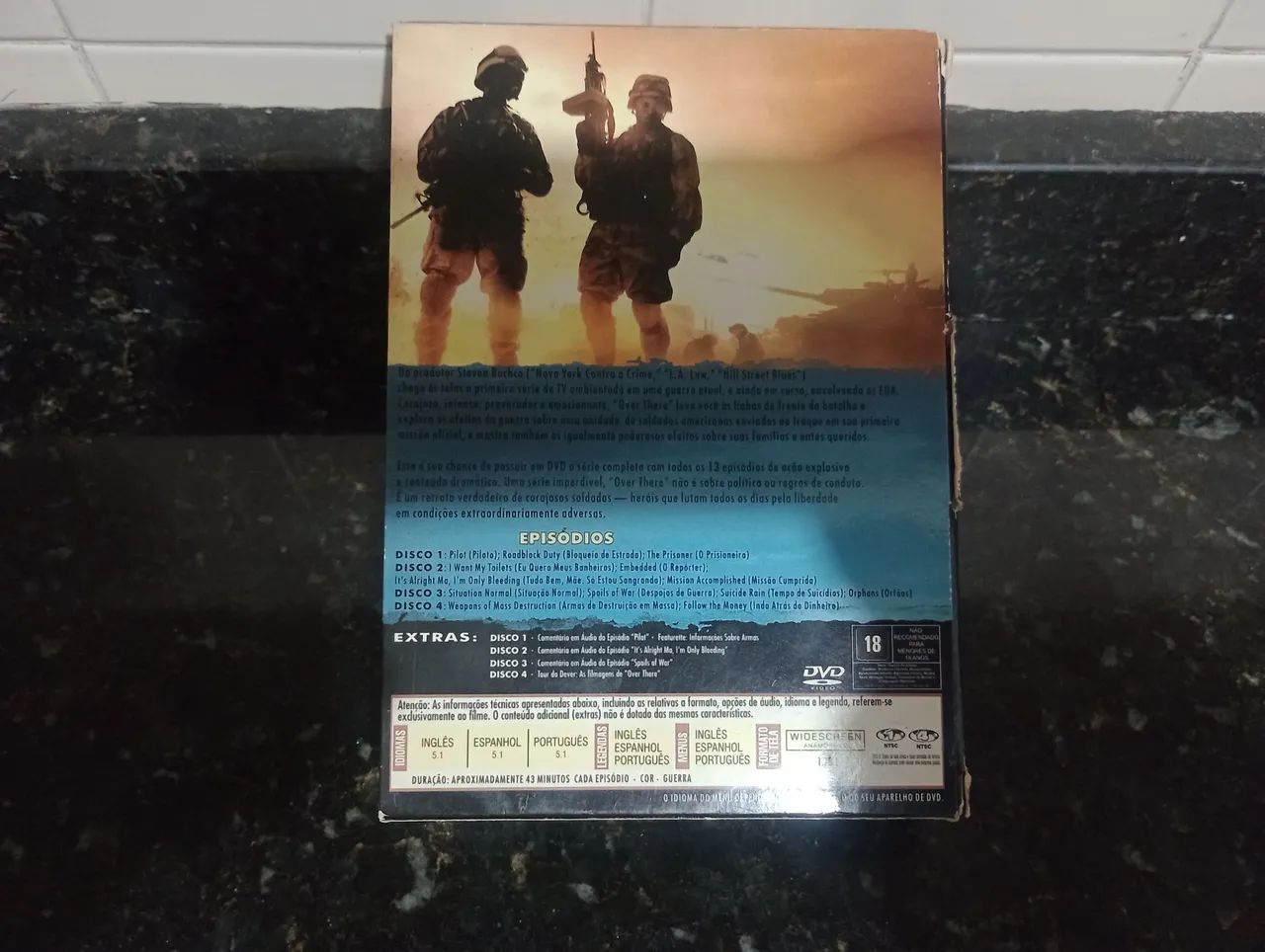 Over There/In Plain Sight/Justiça s/ Limites em dvd (usado) - Foto 2