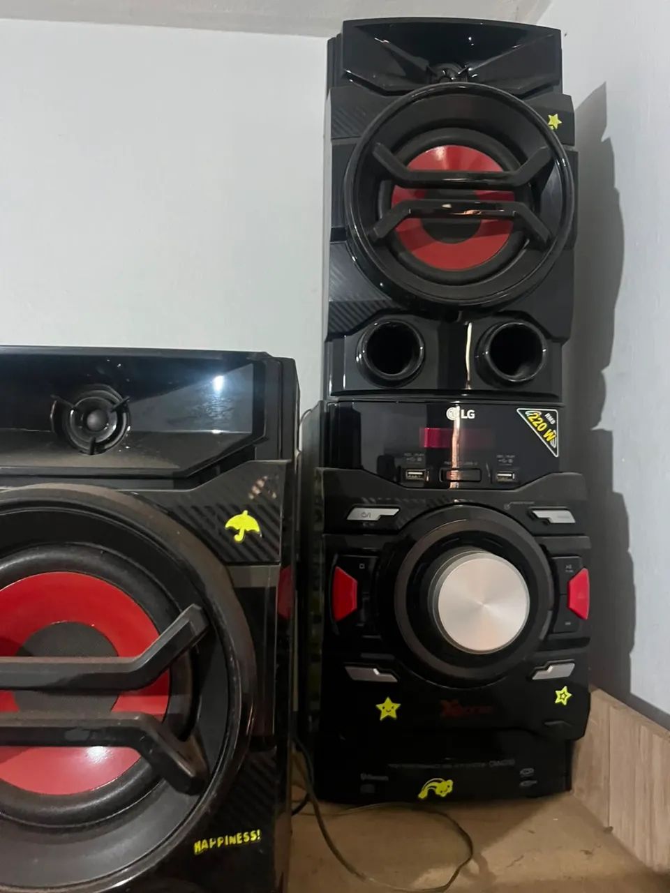 Som com 2 caixas para casa