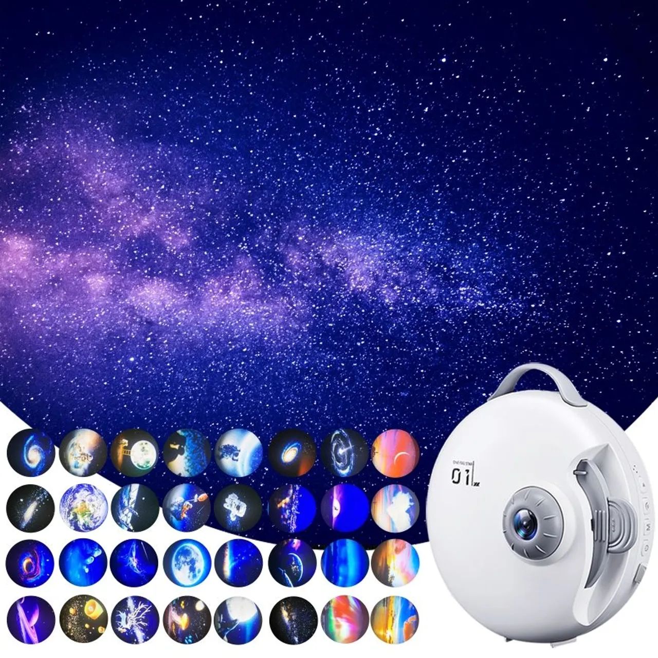 PROJETOR DE GALAXIAS E ESTRELAS COM MUSICA E BLUETOOTH  - Foto 3