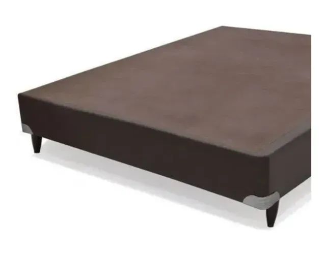 Cama Base Box Casal Marrom - Foto 2