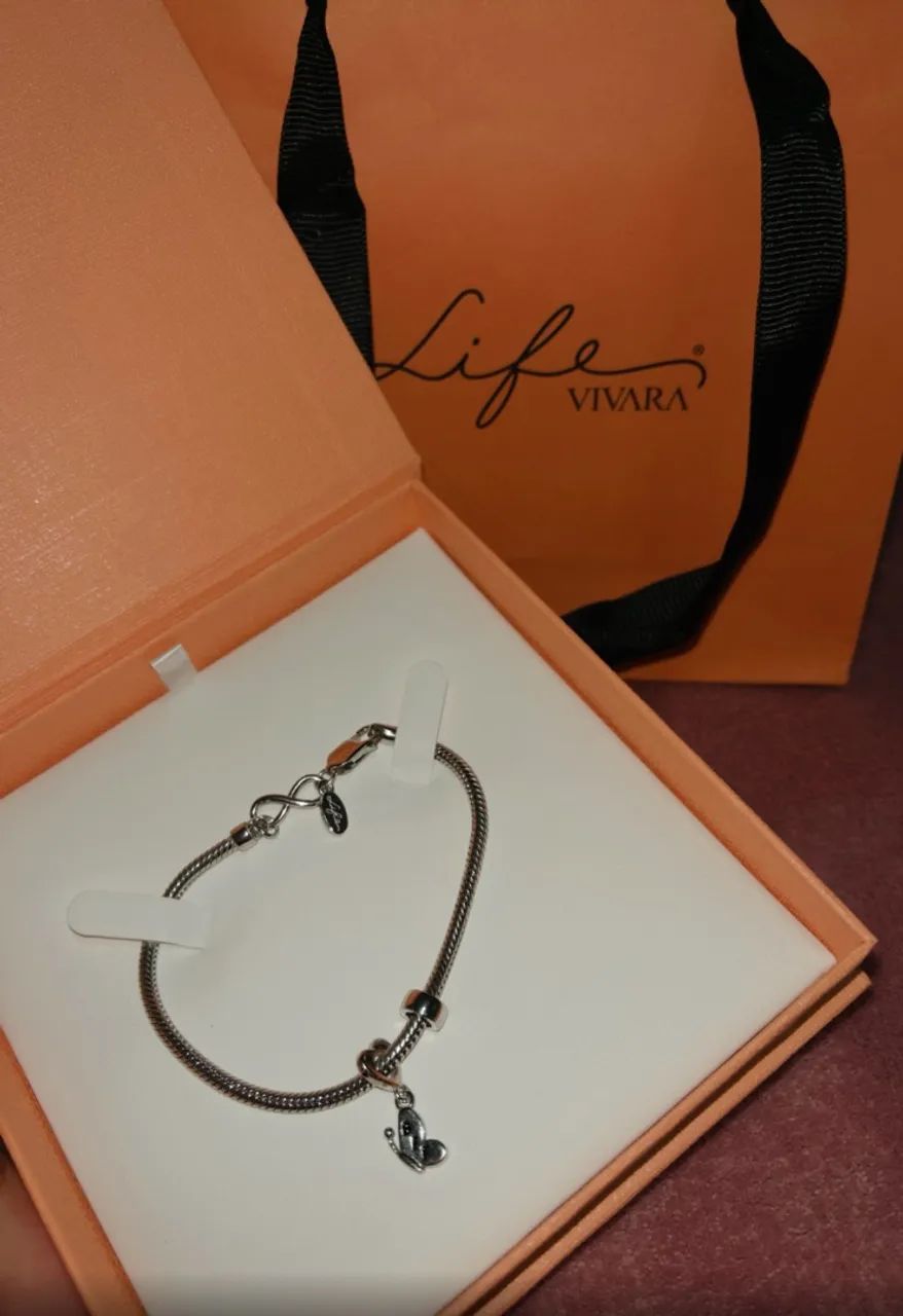 Pulseira Infinity Vivara + Berloque 