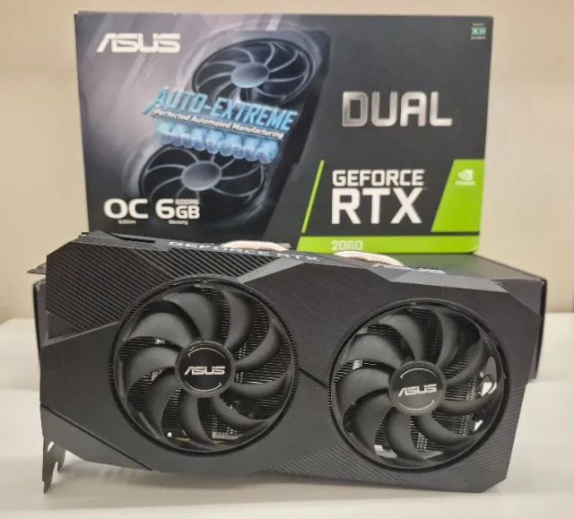 Placa de vídeo Asus RTX 2060 6GB OC Dual Fan LED - Na caixa! - Foto 2
