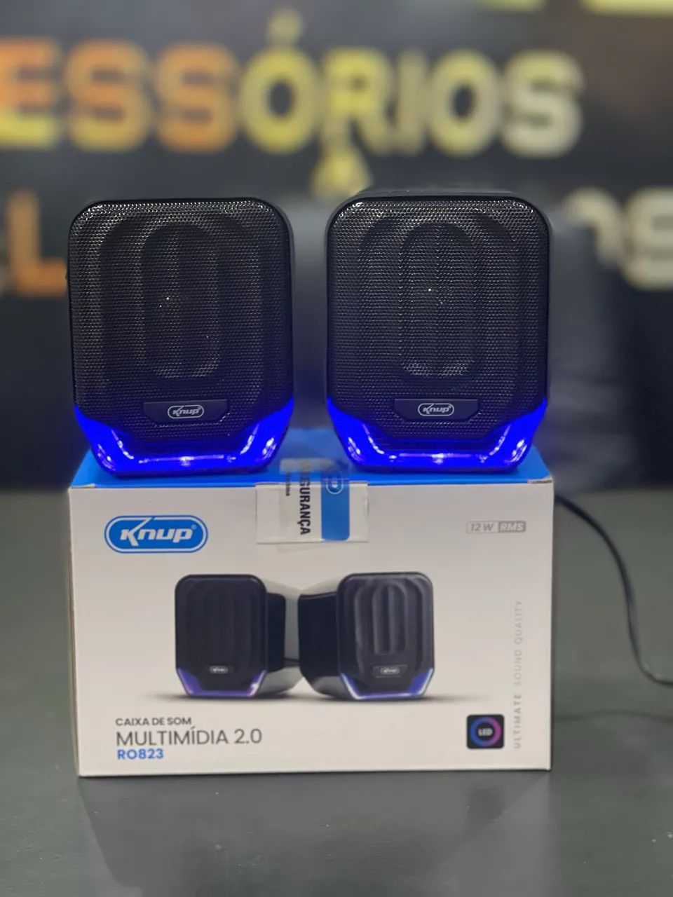 Caixa De Som Usb 12w Rms Knup Kp-ro823 - Foto 4