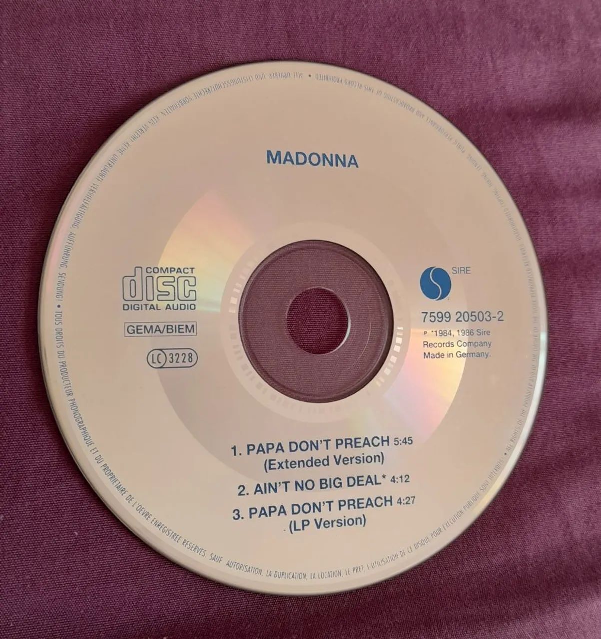 Madonna CD Single Blue Edition MEGA RARO!! - Foto 3