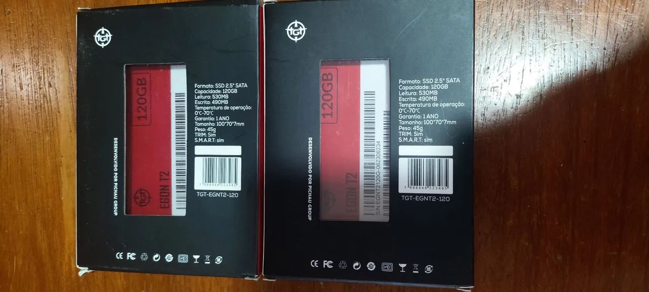 02 SSDs EGON T2 120GB SATA III Novos na Caixa - 530MB/s - Foto 2