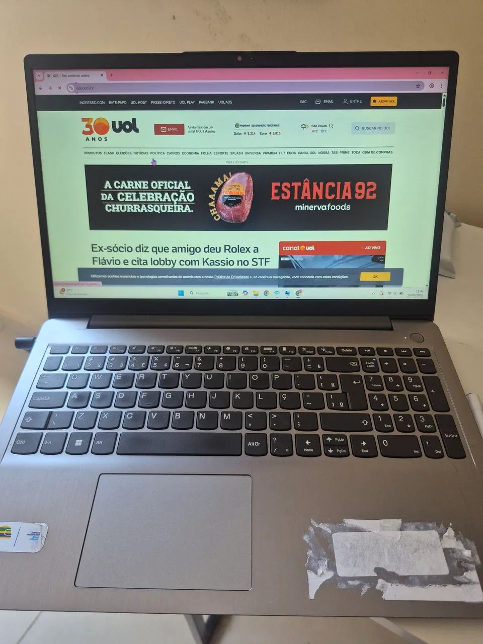 Laptop Ideapad /Core I5 / 8gb / SSD 256