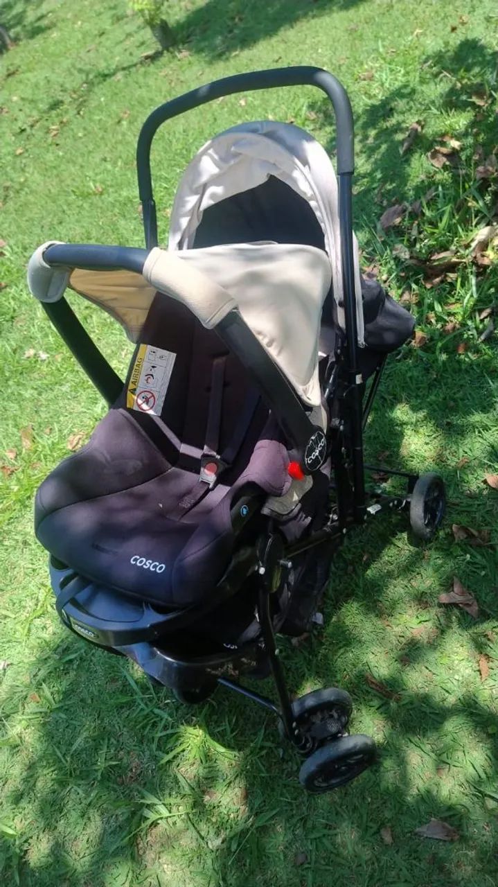 Carrinho de bebê e bebê conforto - Foto 4
