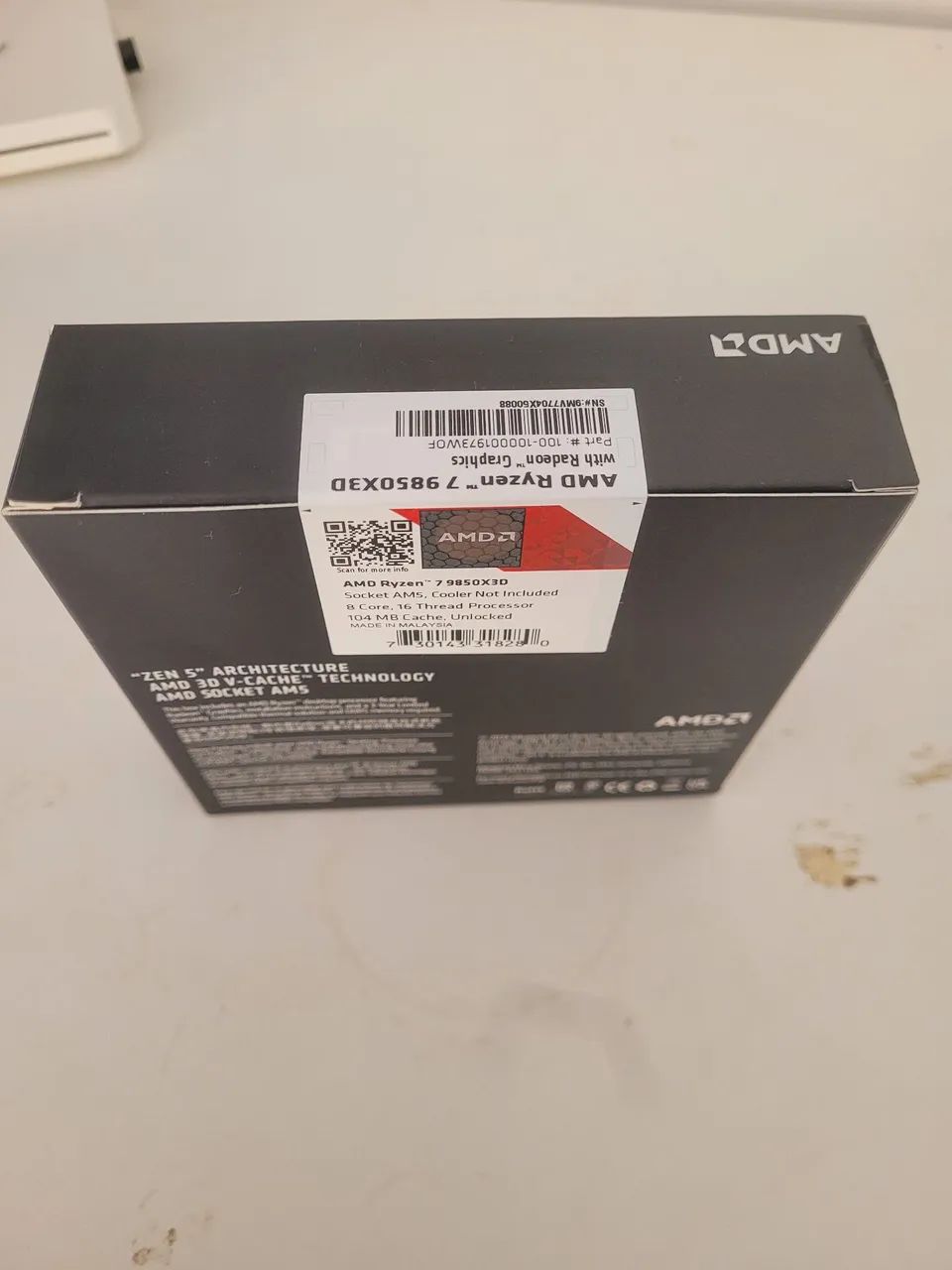 Processador amd yzen 7 9850x3d novo lacrado com nota e garantia 