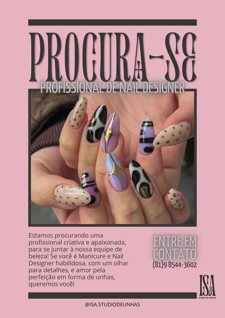 PROCURO NAIL DESIGNER com experiência 