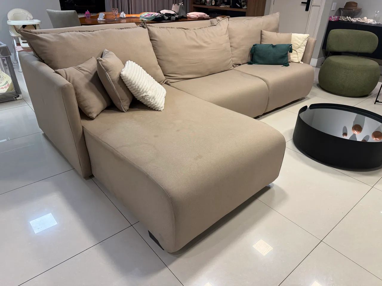 Sofá até 5 lugares com chaise (3,10m) - Foto 2