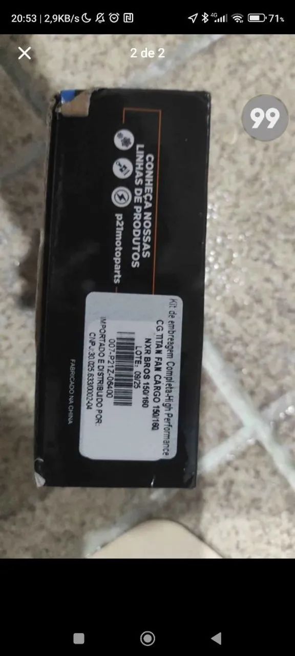 Kit Embreagem moto 160 do grau - Foto 3