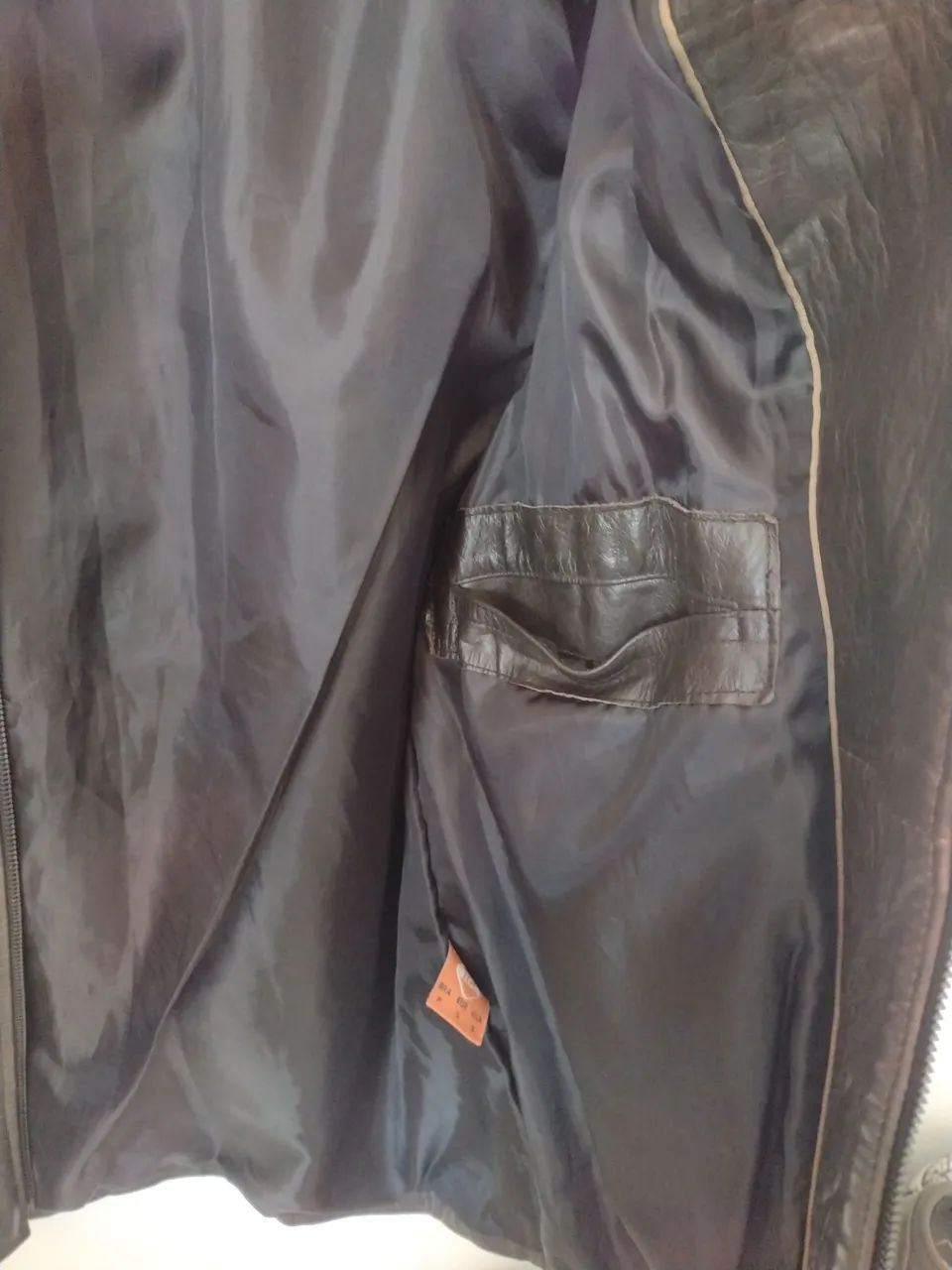 Jaqueta couro legítimo Premium masculina P - Foto 4
