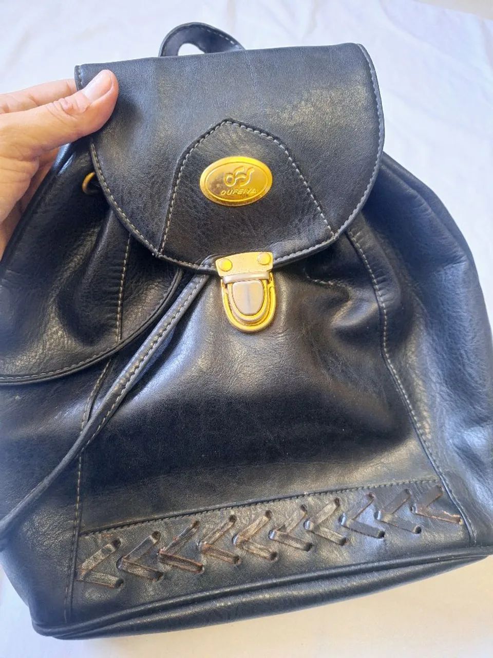 Bolsa Mochila de couro - Foto 3