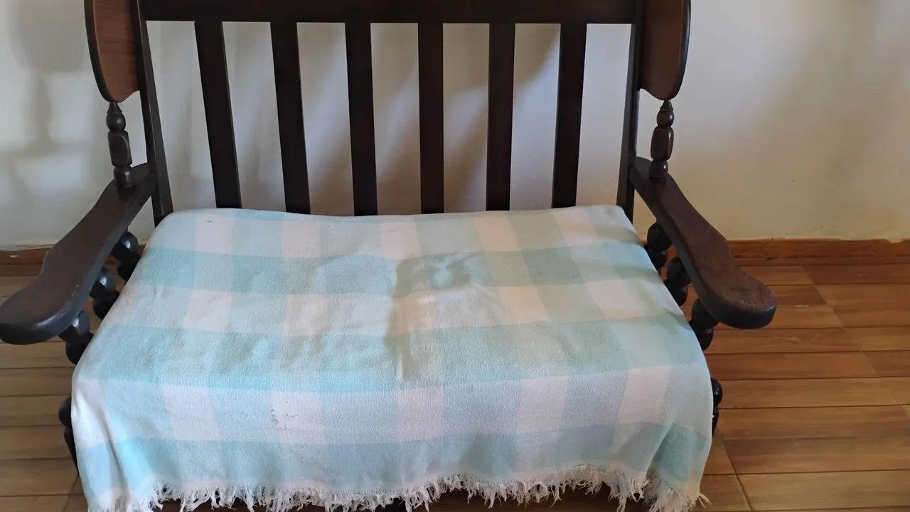 Kit sofá e poltronas madeira maciça 