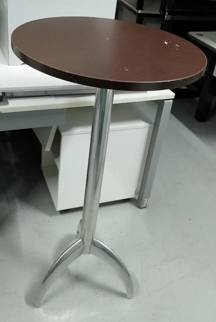 Mesa Bistrô Com Pé Cromado Para Escritório  - Foto 2