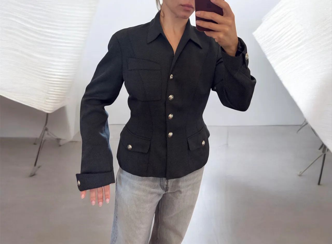 blazer vintage mugler original anos 90 / structured tailoring