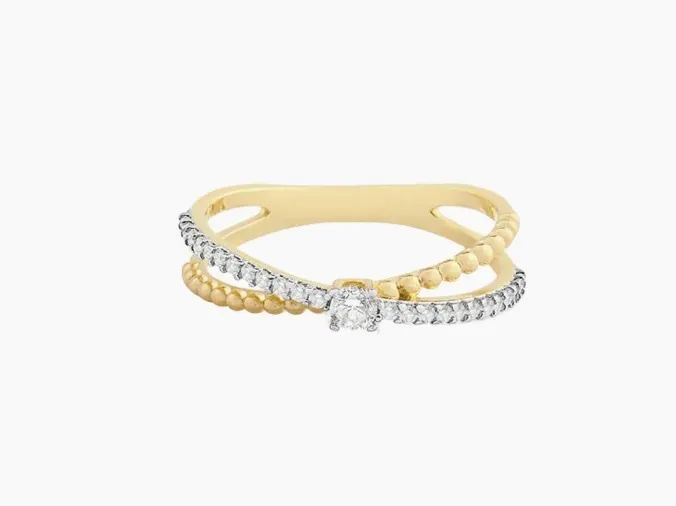 Anel VIVARA pavê ouro 18k e diamantes - Foto 3