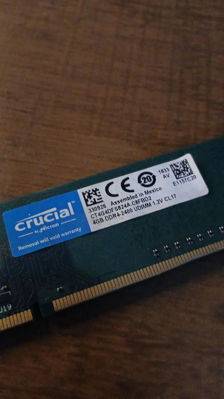 DDR4 4GB Memória Ram UDIMM 2400 - Foto 2