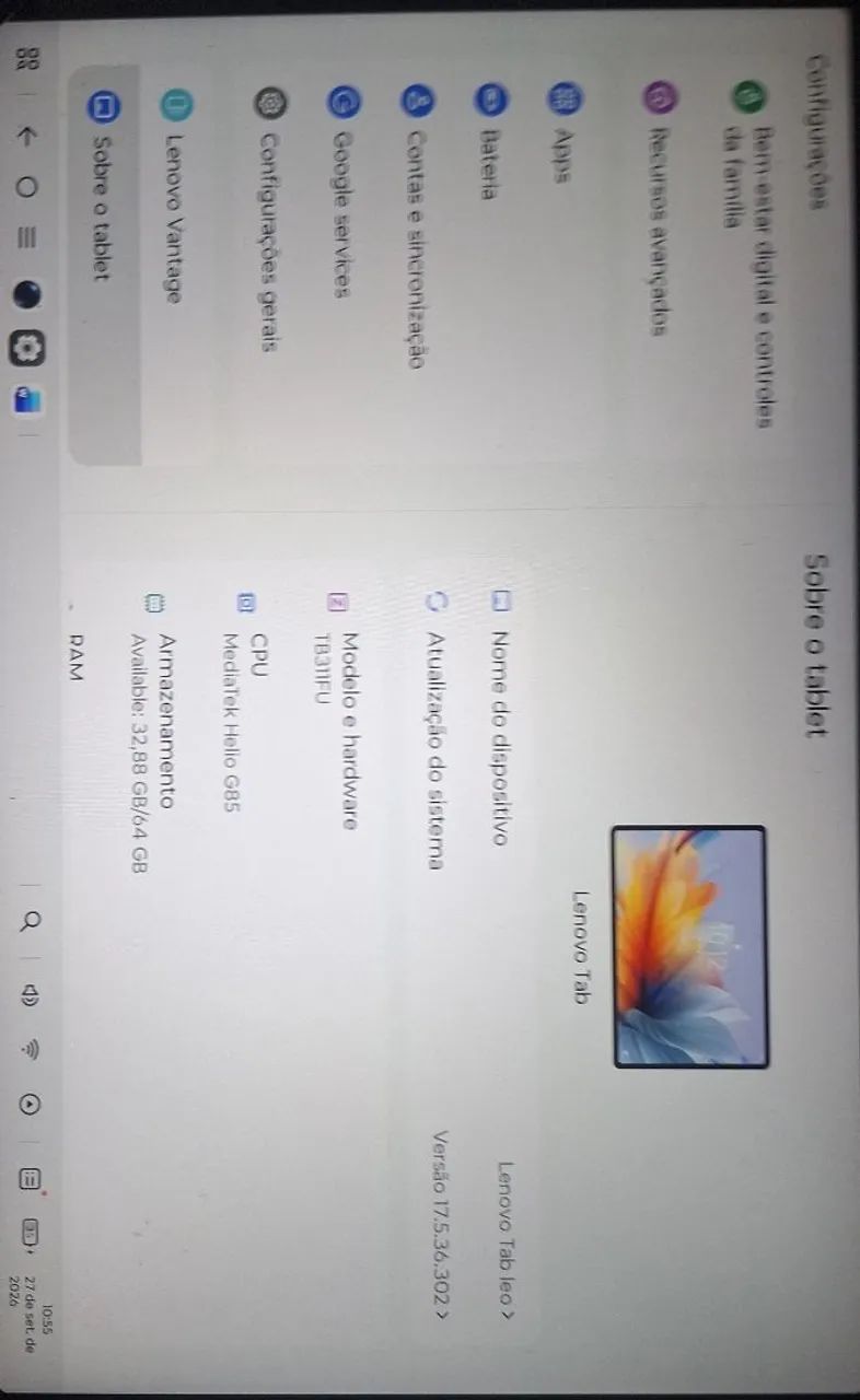 Tablet Lenovo  64gb, 4gb Ram, Tela 10.1  - Foto 2