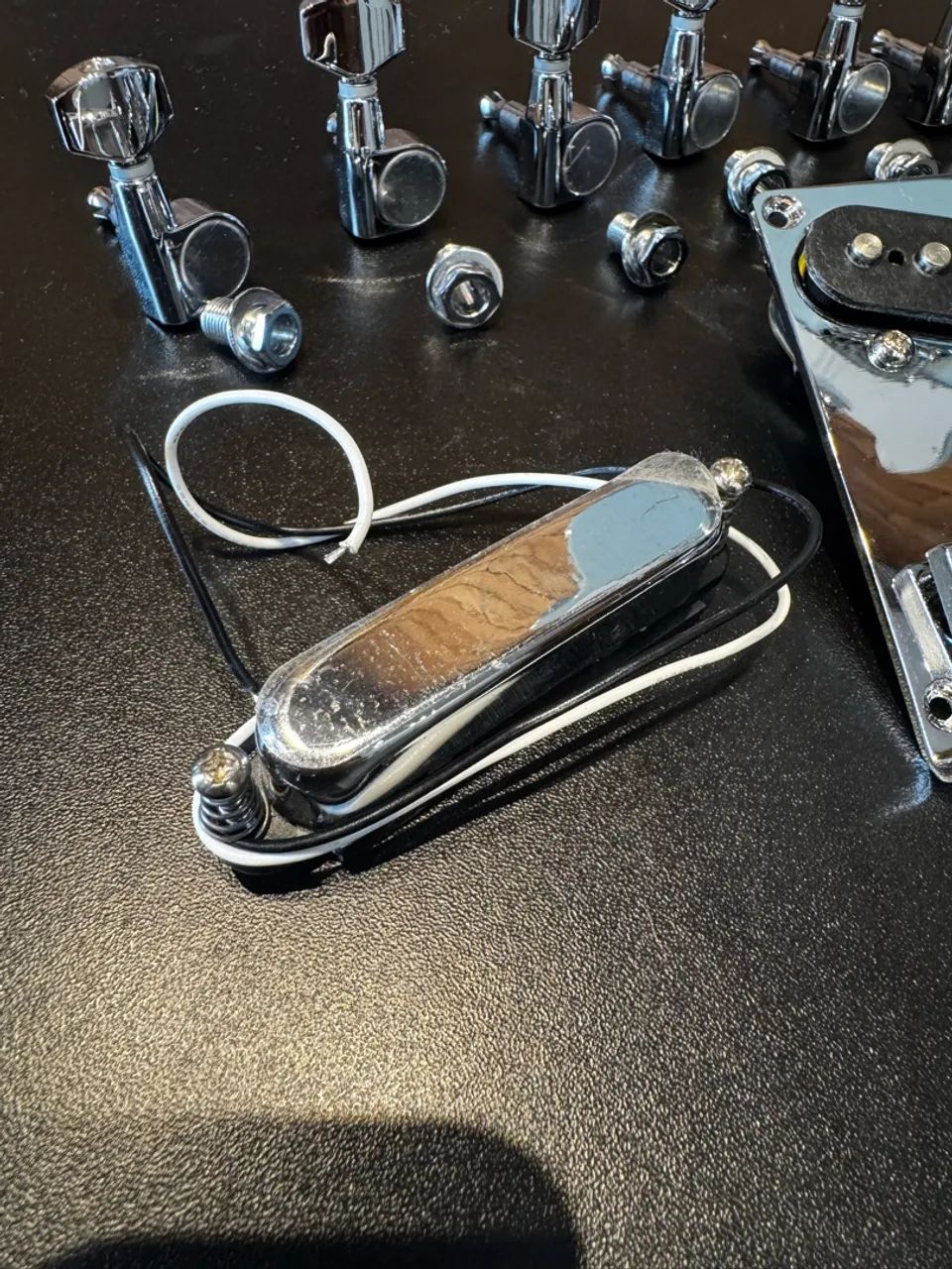 Kit Squier Telecaster (captadores, ponte e tarraxas) - Foto 4