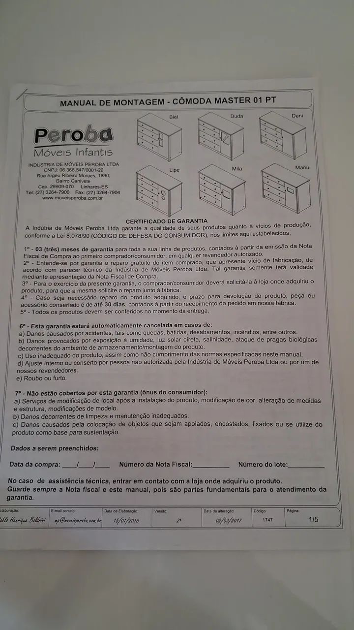 Cômoda Infantil Marca Peroba - Foto 5