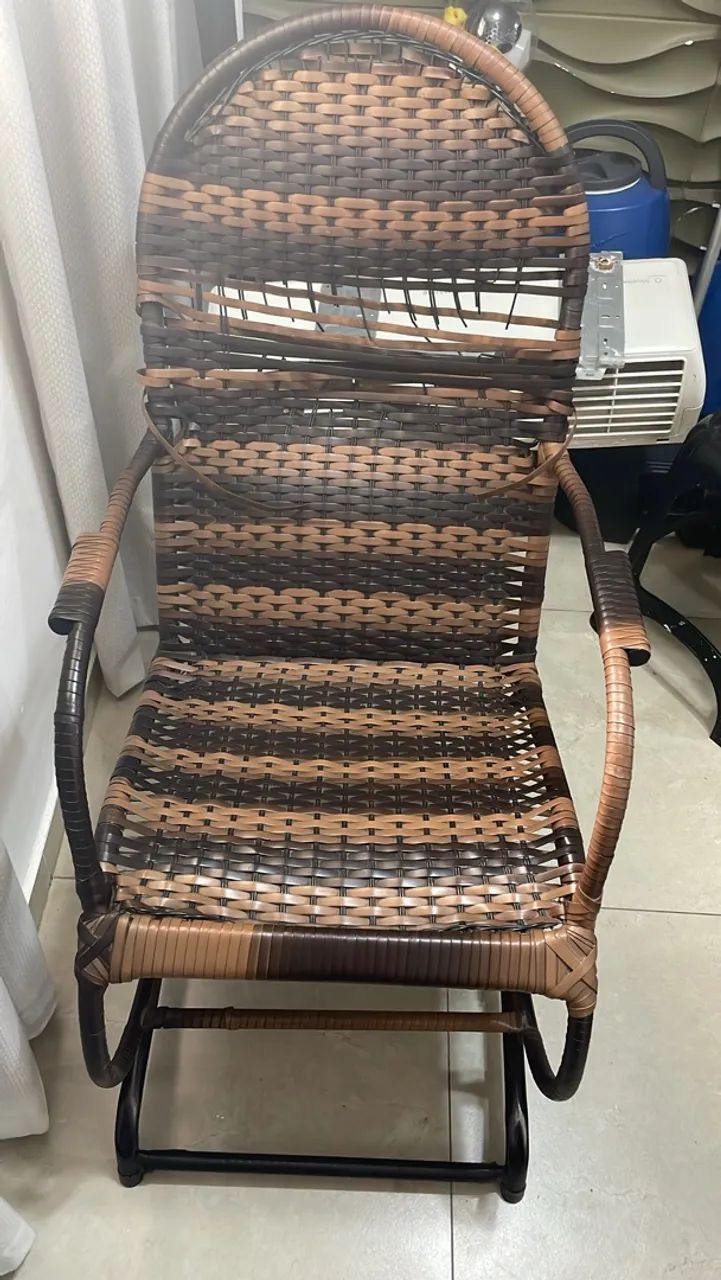Vendo cadeira balanço de palha  - Foto 2