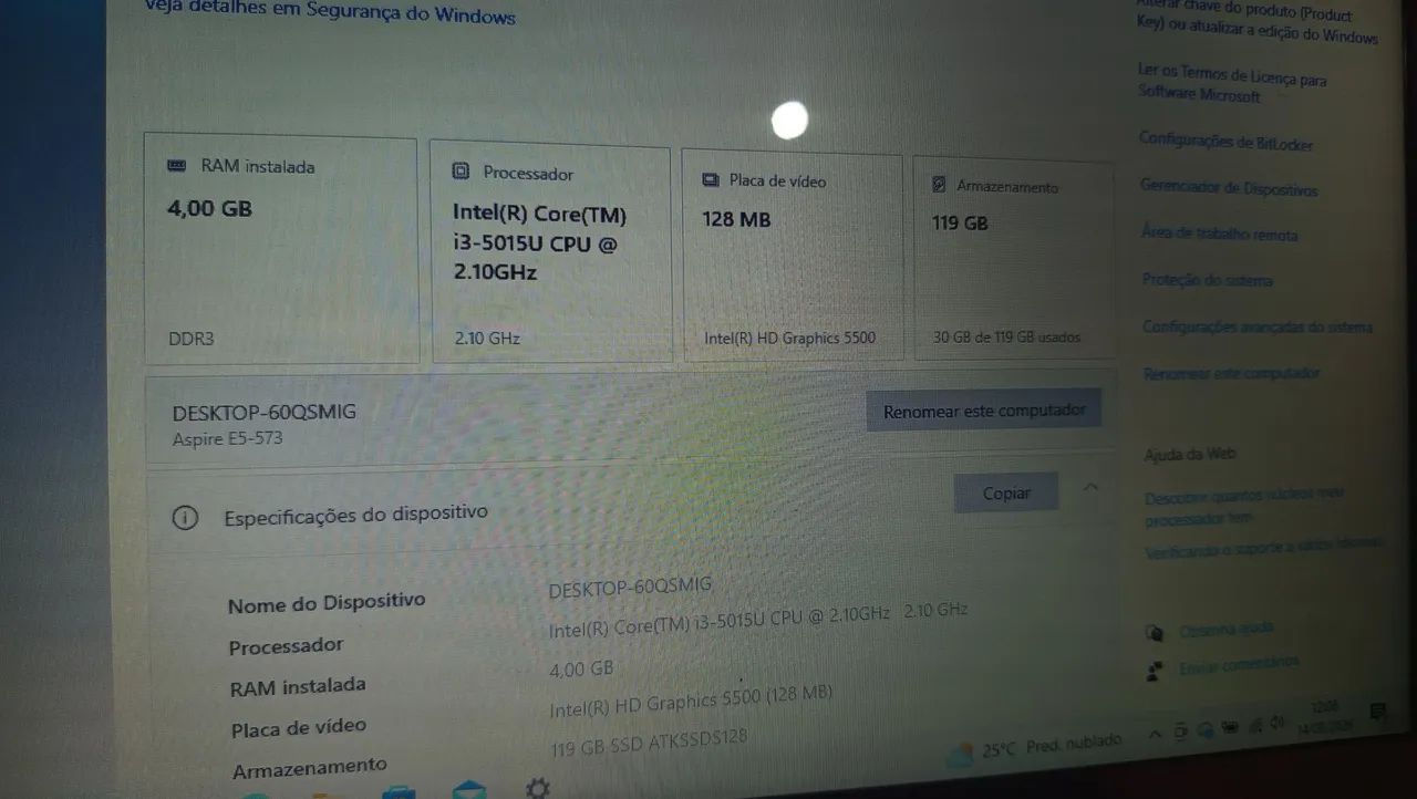 Notebook Acer i3  - Foto 2