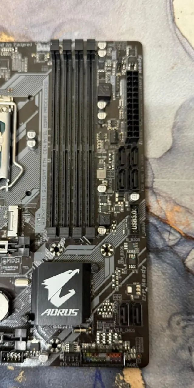 Kit placa intel i5 9600k <br>Placa AORUS B360M Gaming 3 - Foto 3