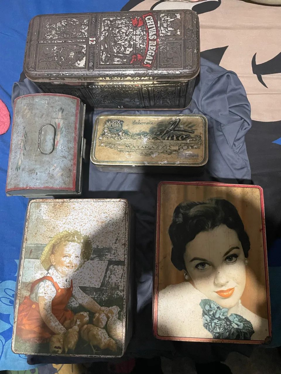 Combo de latas vintages antigas  - Foto 2