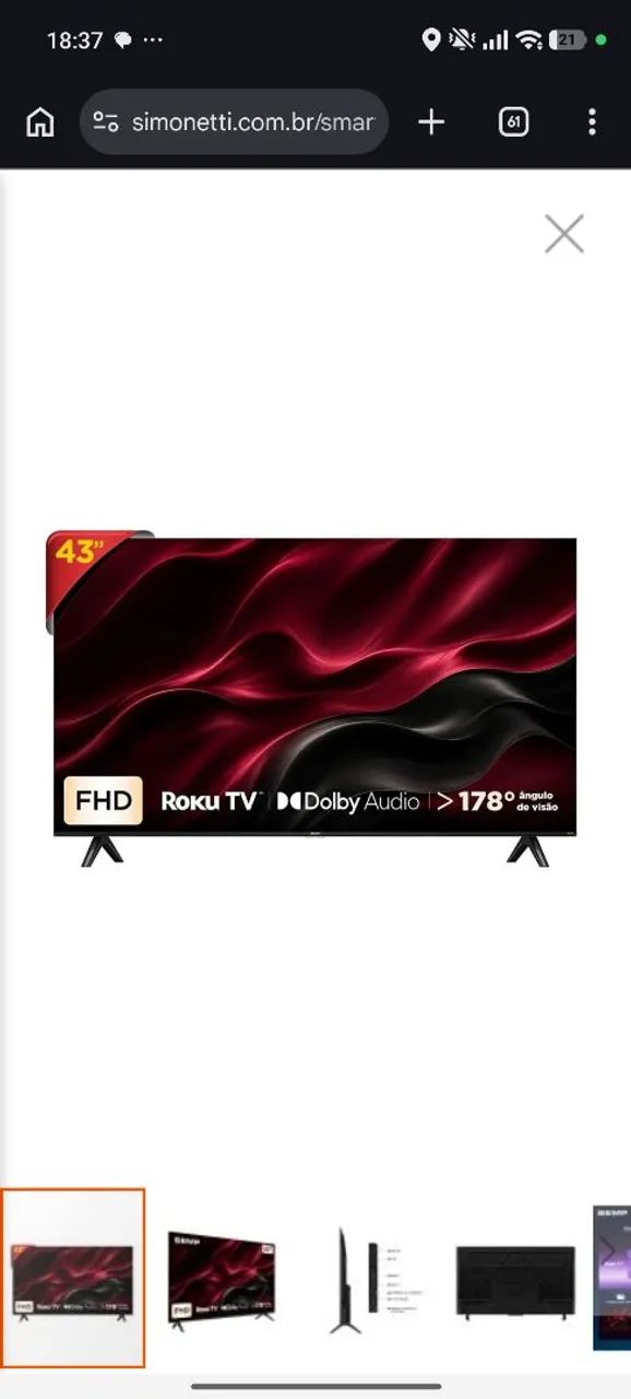TV AOC 43 Roku - Foto 3