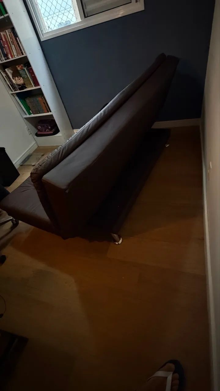 Sofa cama de couro - 3 lugares - Foto 3