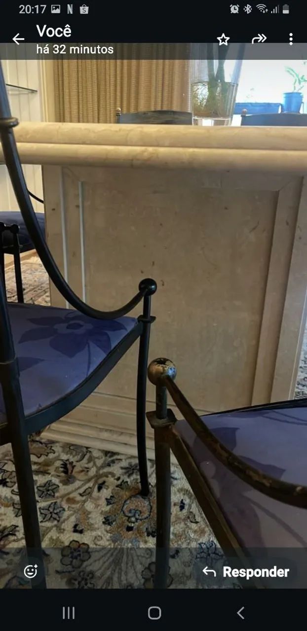 Mesa de mármore Travertino Romano bege 8 lugares - Foto 2